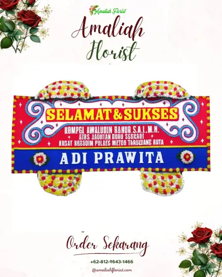 Papan Bunga Ucapan Selamat Mendoyo Dauh Tukad